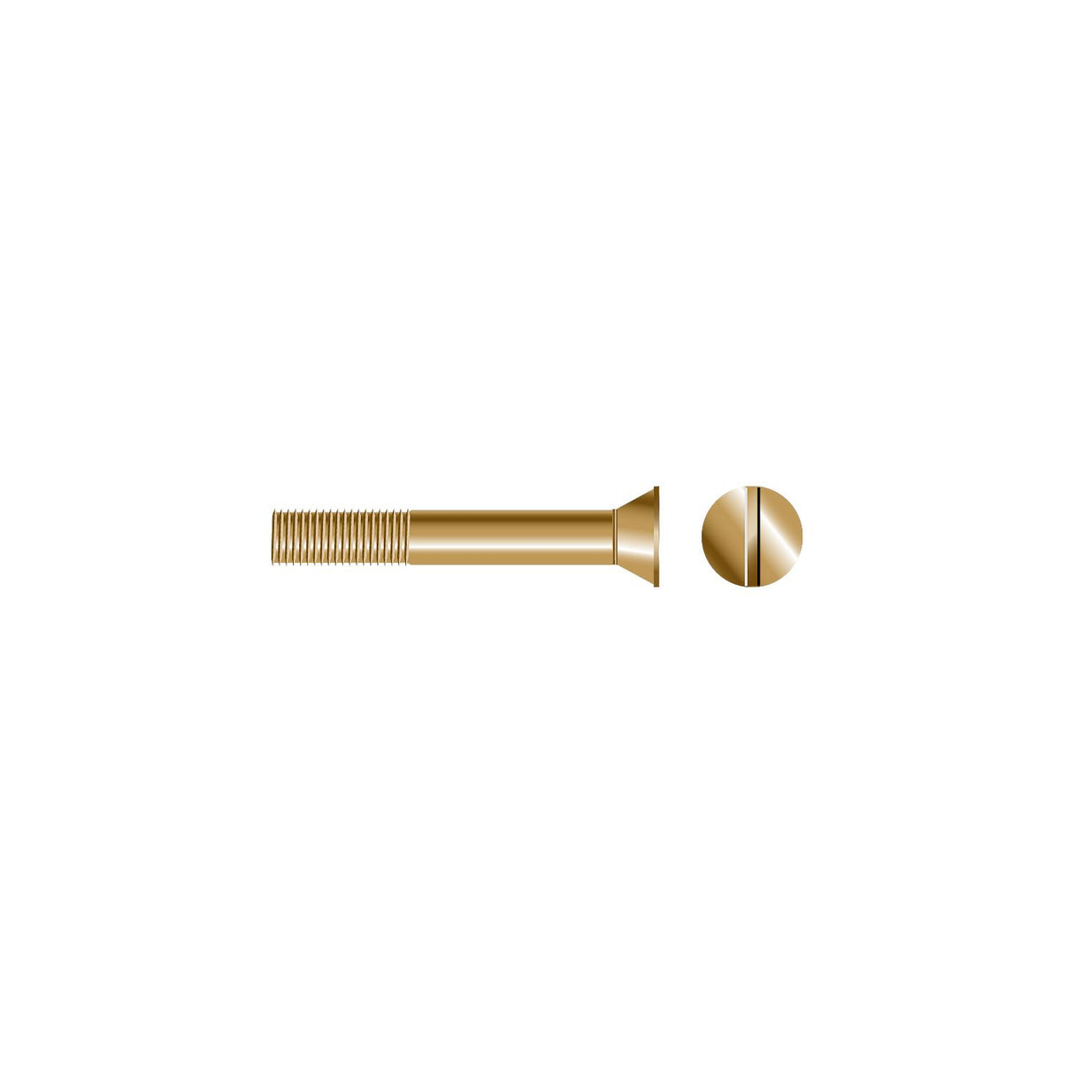 Seachoice 01544 Slotted Strut Bolt - Flat Head - RP-SC1708