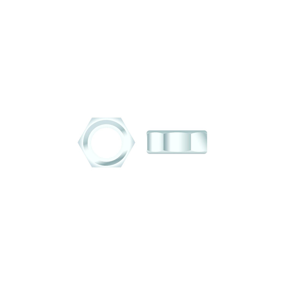 Seachoice 01774 Chrome Plated SS Hex Nut, 5/16-18 - RP-SC1311CH