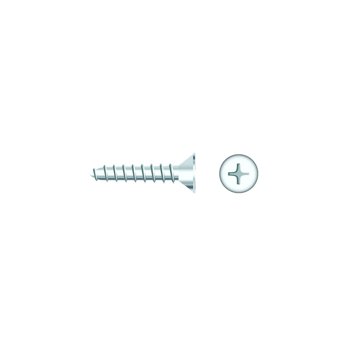Seachoice 01752 Chrome Plated SS Phillips Tapping Screw - Flat Head, #6 x 3/4" - RP-SC619CH