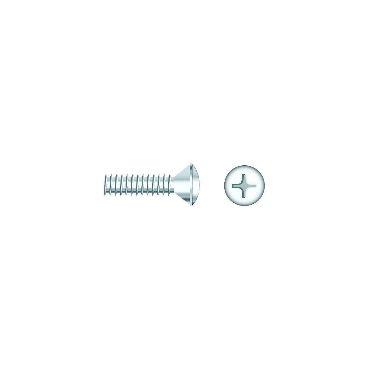 Seachoice 01806 Chrome Plated SS Phillips Machine Screw - Oval Head, 10-24 x 1" - RP-SC847CH
