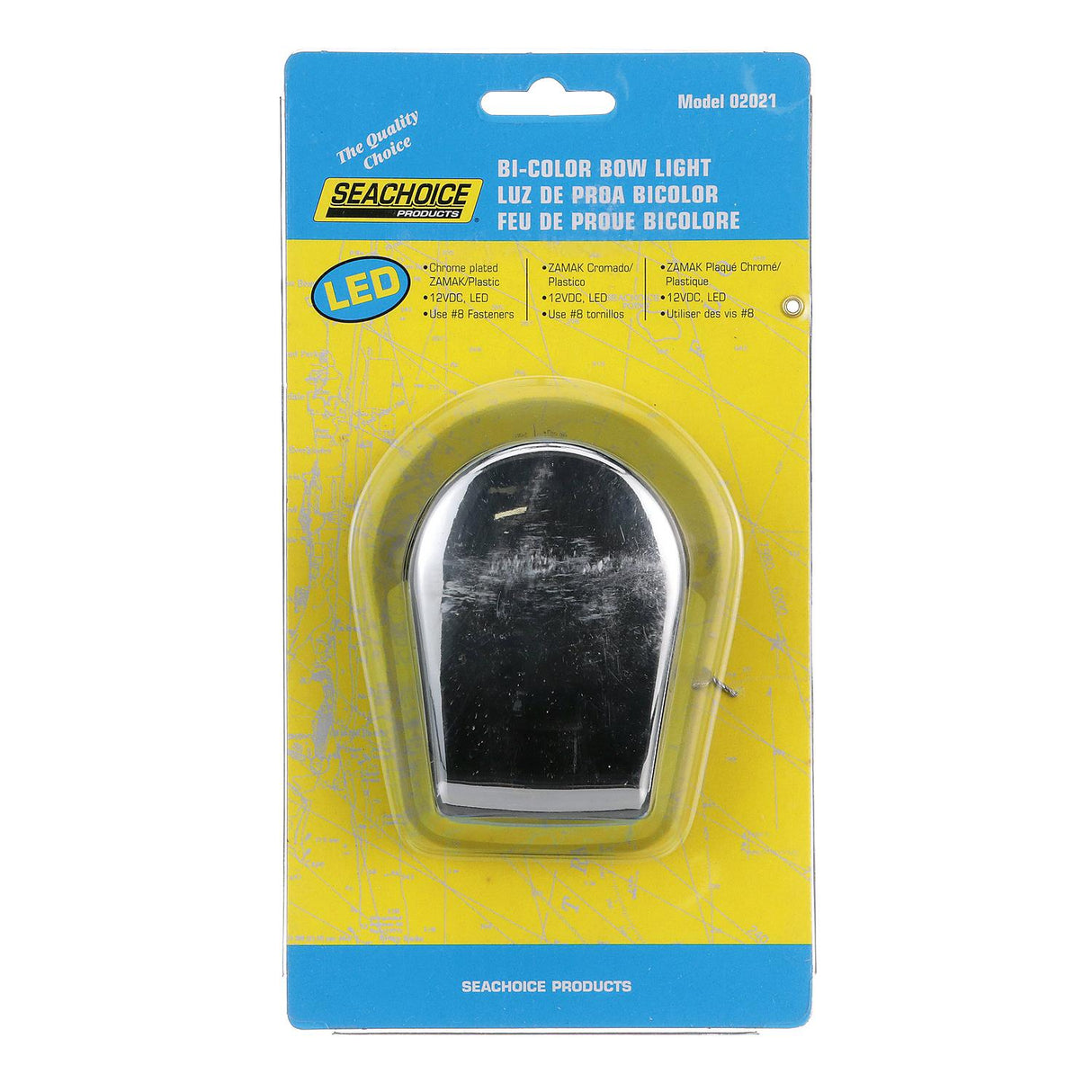 Seachoice LED Bow Light, Marine Navigation, Chrome Bi-Color, 4 In. - 2021 - official Seachoice product image 4