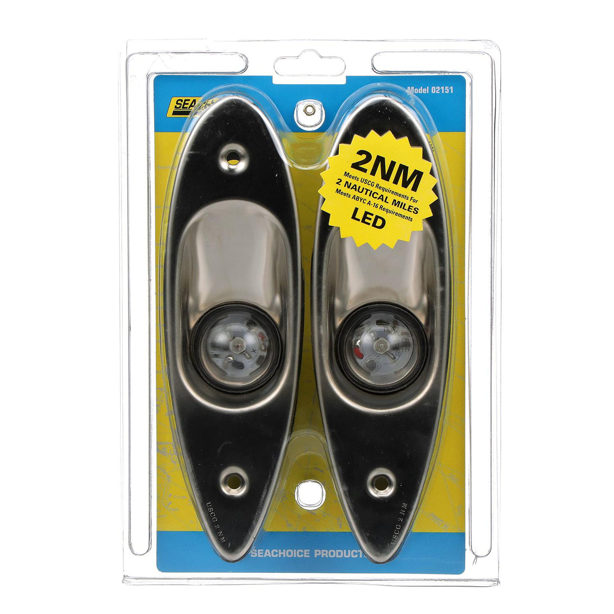 Seachoice 02151 Stainless Steel LED Side Light, Boat Navigation, 1 Red Light, 1 Green Light - 2151 - official Seachoice product image 6