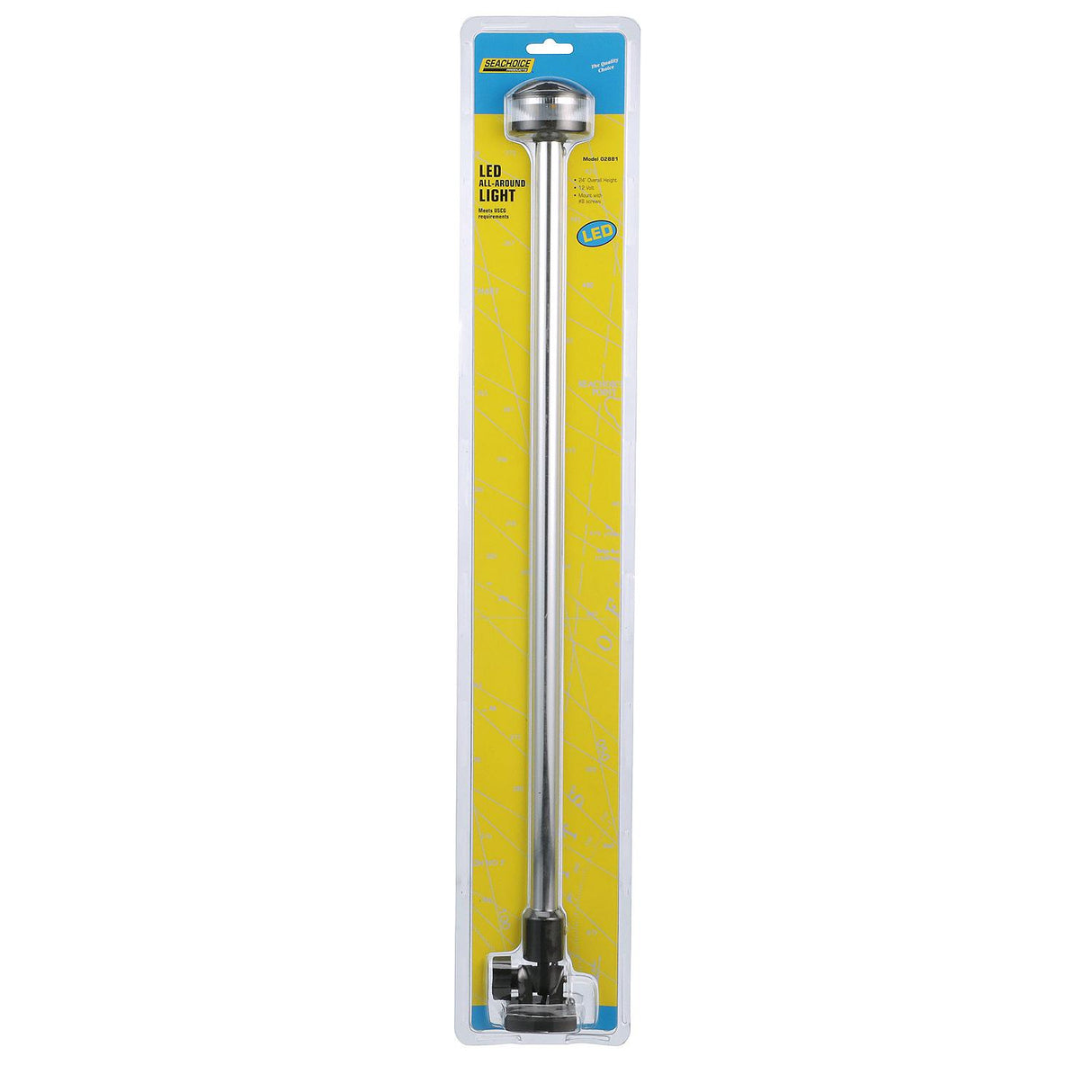 Seachoice Fold-Down LED All-Round Light, 360° Illumination, 2NM Visibility for Sail or Powerboats Under 66 Ft., 24 In. - 2881 - official Seachoice product image 7