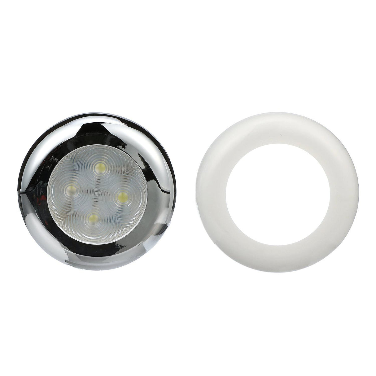 Seachoice LED Courtesy Interior Light Chrome/White Bezel, White LED - 3101 - official Seachoice product image 4