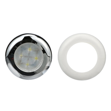 Seachoice LED Courtesy Interior Light Chrome/White Bezel, White LED - 3101 - official Seachoice product image 4