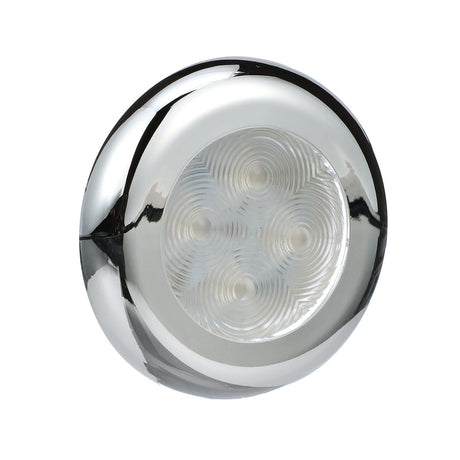 Seachoice LED Courtesy Interior Light Chrome/White Bezel, White LED - 3101 - official Seachoice product image 6
