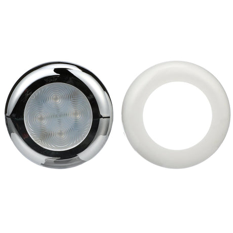 Seachoice LED Courtesy Interior Light Chrome/White Bezel, Blue LED - 3121 - official Seachoice product image 7