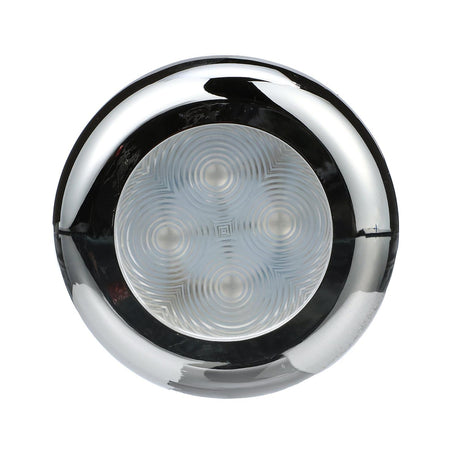 Seachoice LED Courtesy Interior Light Chrome/White Bezel, Blue LED - 3121 - official Seachoice product image 3