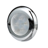 Seachoice LED Courtesy Interior Light Chrome/White Bezel, Blue LED - 3121 - official Seachoice product image 4