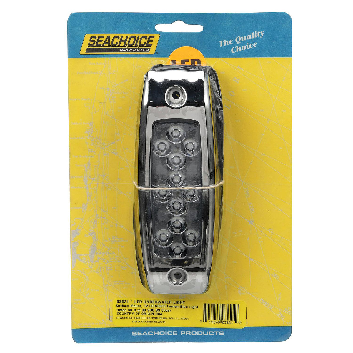 Seachoice 03621 Water Dragon LED Underwater Light, 12 Blue LEDs, 5,500 Lumens - SC50-03621 - official Seachoice product image 3