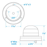 Seachoice Bow Light Marine Navigation, Horizontal Mount, Stainless Steel, Bi-Color, for Boats Under 39 Feet - 5071 - official Seachoice product image 2