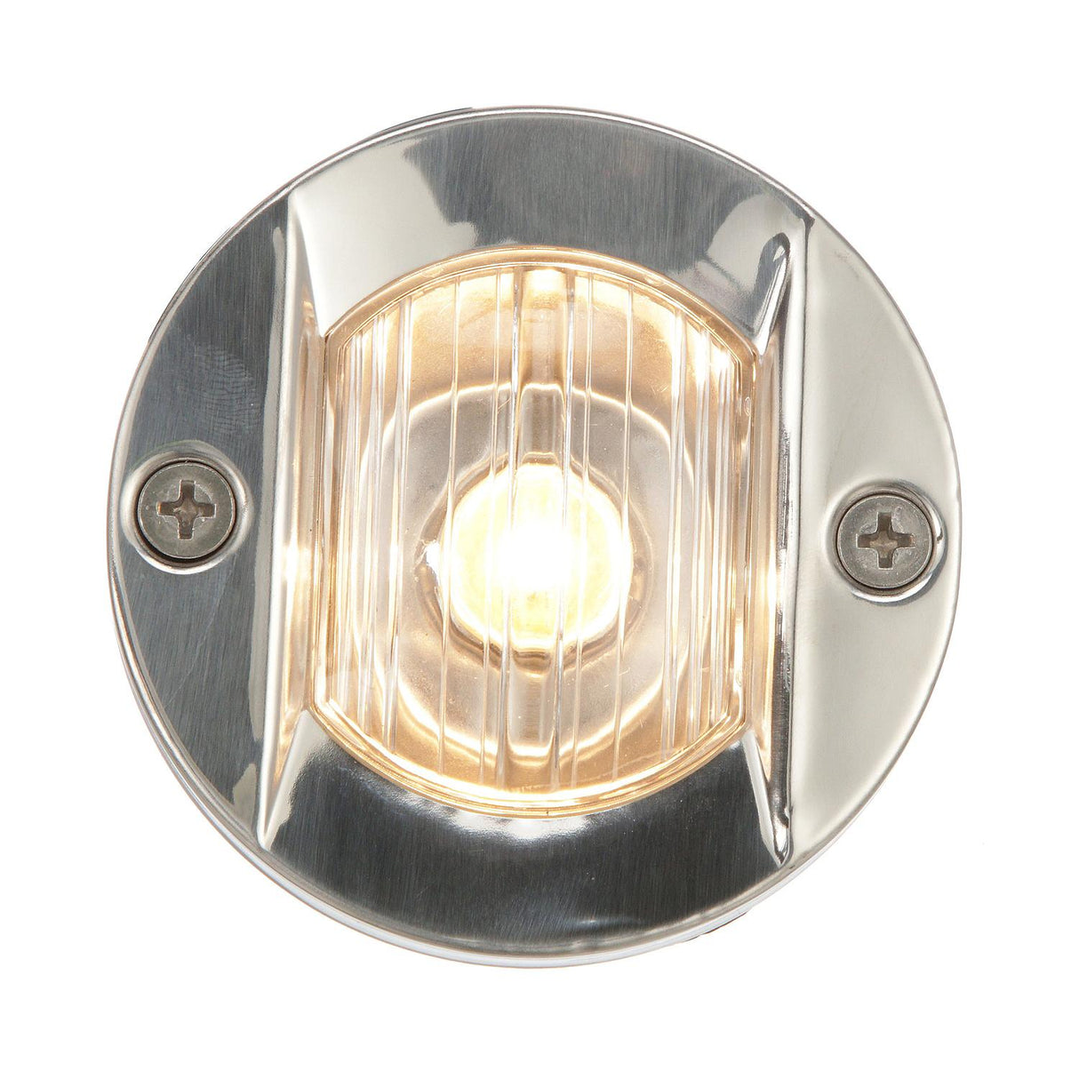Seachoice Round Navigation Transom Light w/ Stainless Steel Flange, 3 In., Vertical Surface Mount - 5381