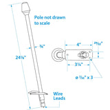 Seachoice All-Round White Light, Boat Navigation, 24-1/8 In. - 5571 - official Seachoice product image 4