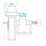 Seachoice Bi-Color Portable Battery-Operated Boat Navigation Bow Light, Horizontal Clamp Mount - 6121 - official Seachoice product image 6