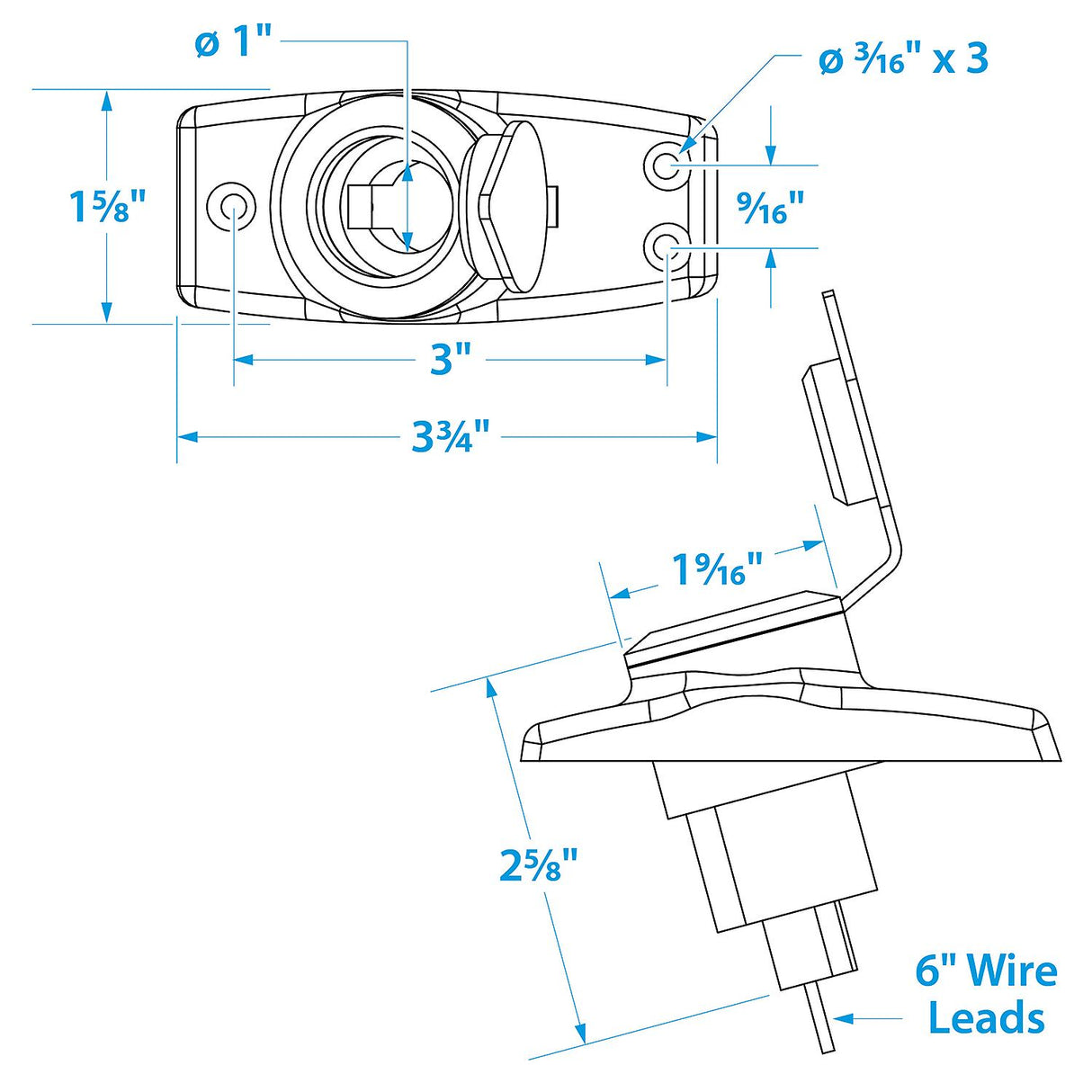 Seachoice 08261 Chrome-Plated Spare Light Base Assembly, Plug In, Waterproof Snap-On Cover - SC50-08261 - official Seachoice product image 4