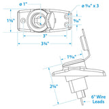 Seachoice 08261 Chrome-Plated Spare Light Base Assembly, Plug In, Waterproof Snap-On Cover - SC50-08261 - official Seachoice product image 4