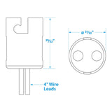 Seachoice Bayonet Bulb Socket for Bayonet Style Miniature Lamps, 4 In. Wire Leads - SC50-08321 - official Seachoice product image 7
