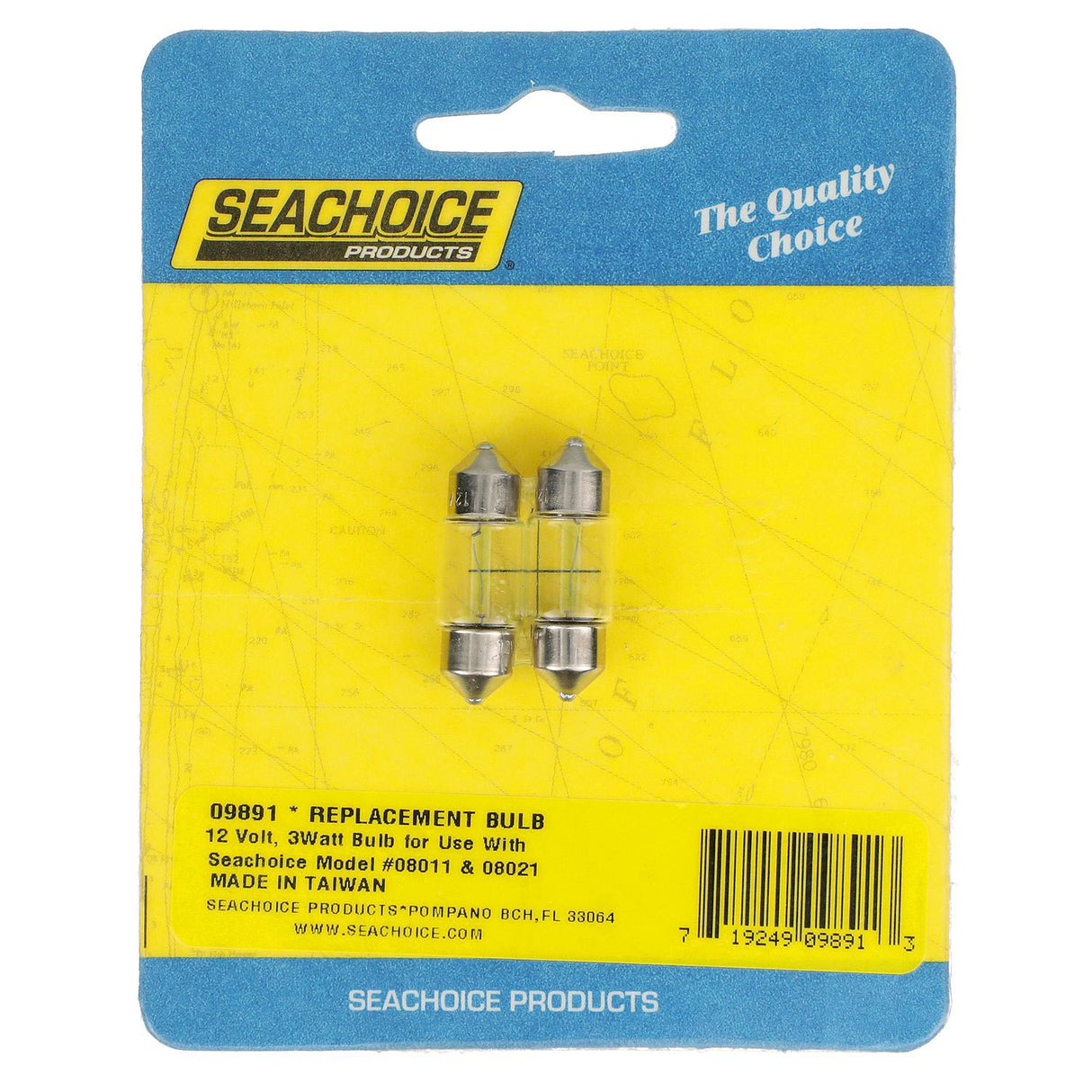 Seachoice Replacement Incandescent Bulbs With Festoon Base, 12V, 3 Watt, Pack of 2 - SC50-09891 - official Seachoice product image 6