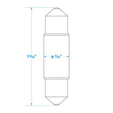 Seachoice Replacement Incandescent Bulbs With Festoon Base, 12V, 3 Watt, Pack of 2 - SC50-09891 - official Seachoice product image 2