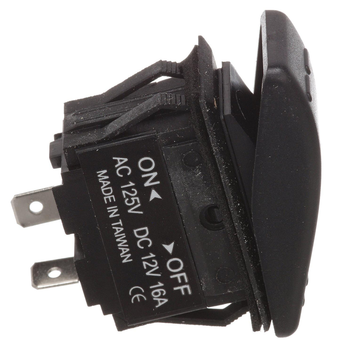 Seachoice Non-Illuminated Rocker Switch, SPST, 2 Terminal, On/Off, Black - 50-10801 - official Seachoice product image 3