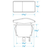 Seachoice Non-Illuminated Rocker Switch, SPST, 2 Terminal, On/Off, Black - 50-10801 - official Seachoice product image 5