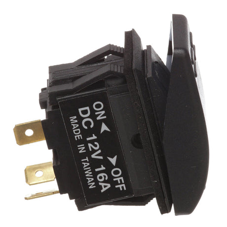 Seachoice Illuminated Rocker Switch, SPST, 3 Terminal, On/Off, Black - 50-10961 - official Seachoice product image 3