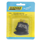 Seachoice Illuminated Rocker Switch, SPST, 3 Terminal, On/Off, Black - 50-10961 - official Seachoice product image 6