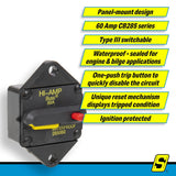 Seachoice 11464 285 Series Panel Mount Circuit Breaker, 60 Amp - SC11464 - official Seachoice product image 7