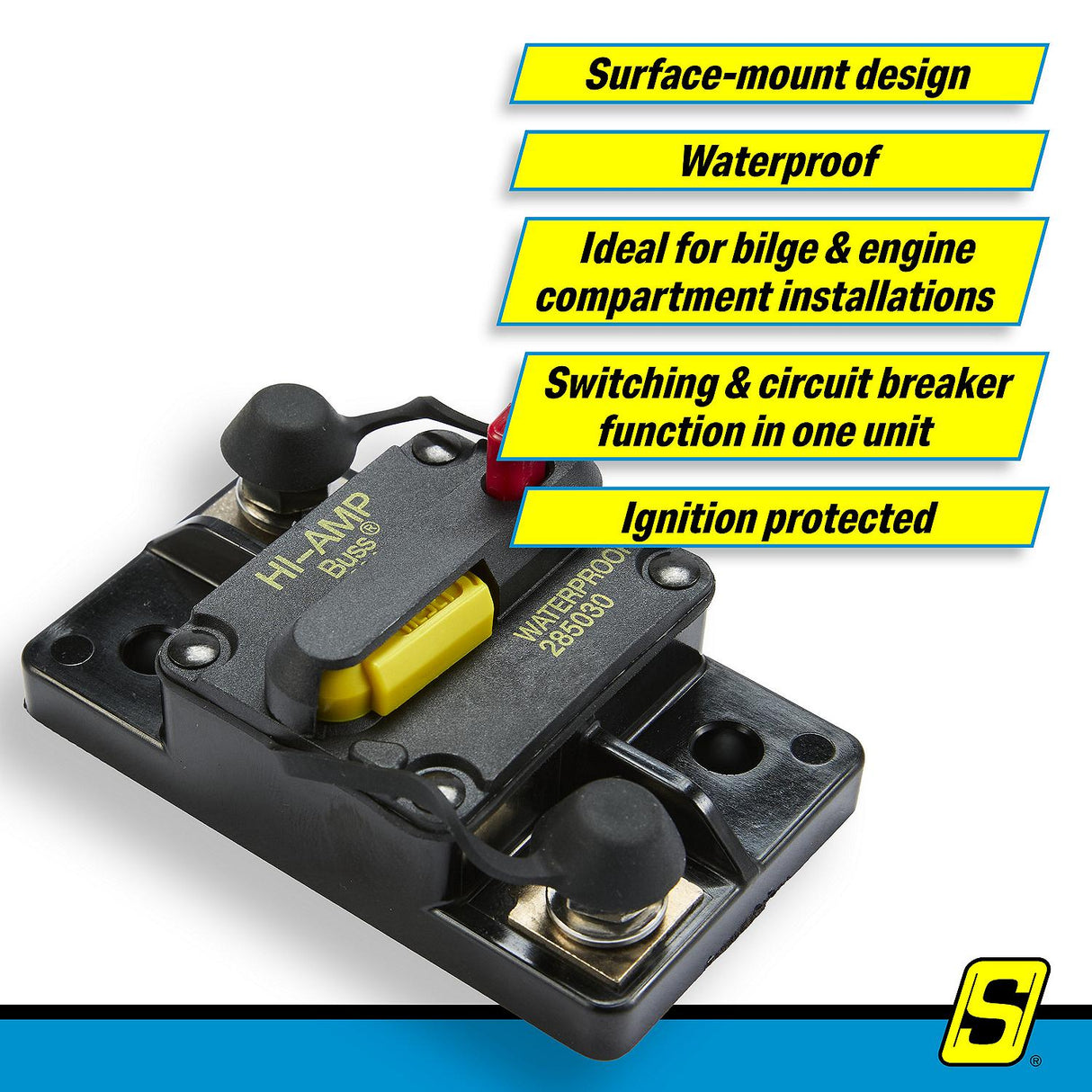 Seachoice 11479 285 Series Surface Mount Circuit Breaker, 30 Amp - SC11479 - official Seachoice product image 7
