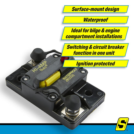 Seachoice 11483 285 Series Surface Mount Circuit Breaker, 50 Amp - SC11483 - official Seachoice product image 6