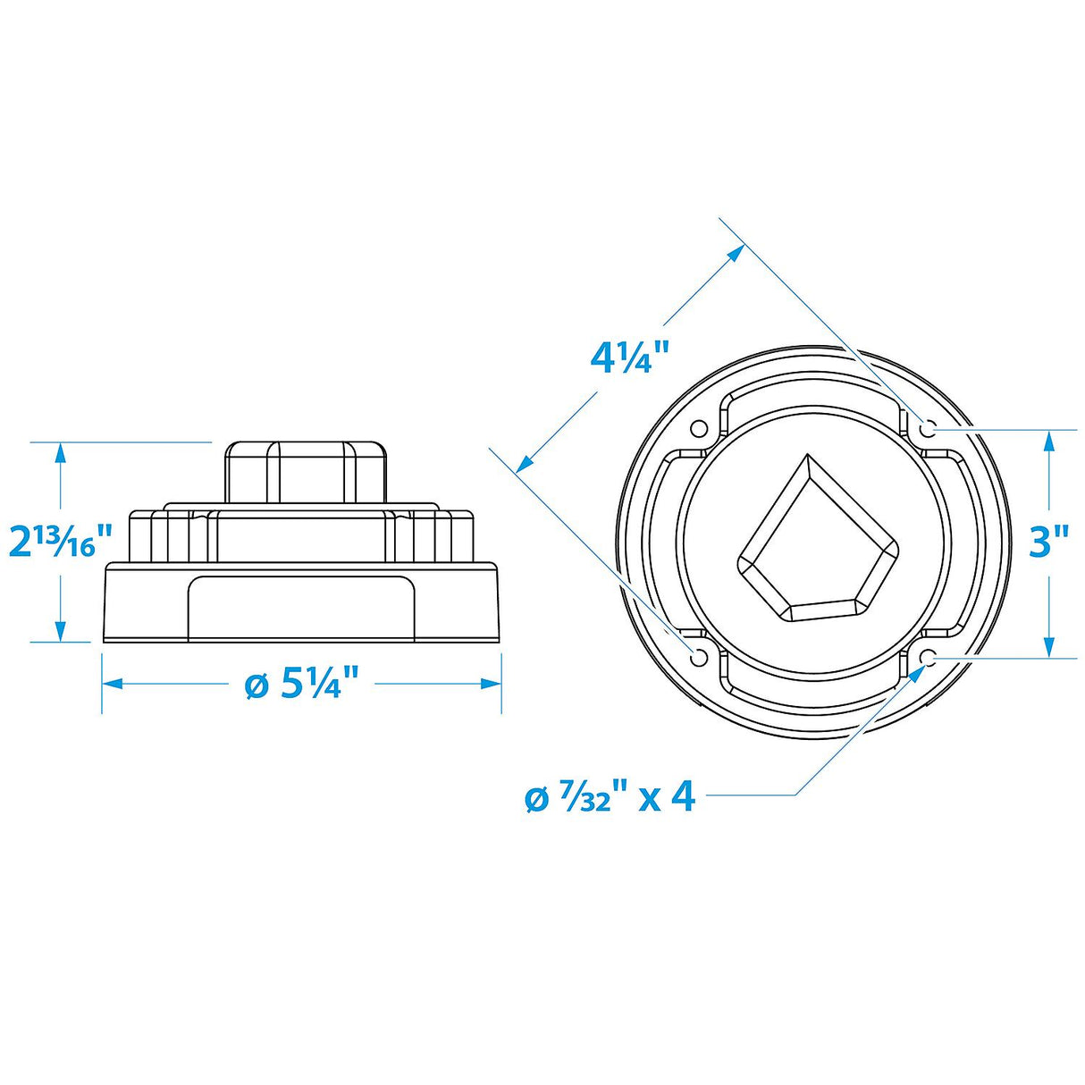 Seachoice Battery Select Switch, Disconnect Isolator Cutoff, Dual, 12 -50V - SC50-11501 - official Seachoice product image 3