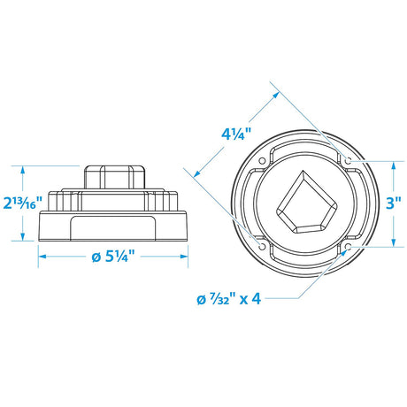 Seachoice Battery Select Switch, Disconnect Isolator Cutoff, Dual, 12 -50V - SC50-11501 - official Seachoice product image 3
