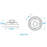Seachoice Battery Select Switch, Disconnect Isolator Cutoff, 12 -50V - SC50-11551 - official Seachoice product image 3