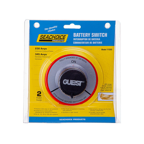 Seachoice 11553 Battery Select Switch, 2 Positions On/Off, 5-1/2 in. Dia. X 2-5/8 in. High - 50-11553 - official Seachoice product image 6