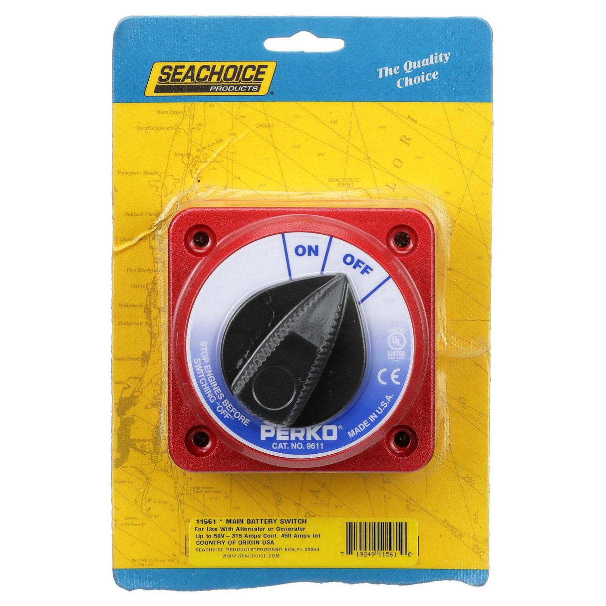 Seachoice 11561 Battery Select Switch, Compact, Disconnect Isolator Cutoff, 12 -50V - SC50-11561 - official Seachoice product image 5