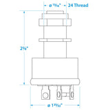 Seachoice 3-Position Heavy Duty Ignition Starter Switch - 50-11621 - official Seachoice product image 4