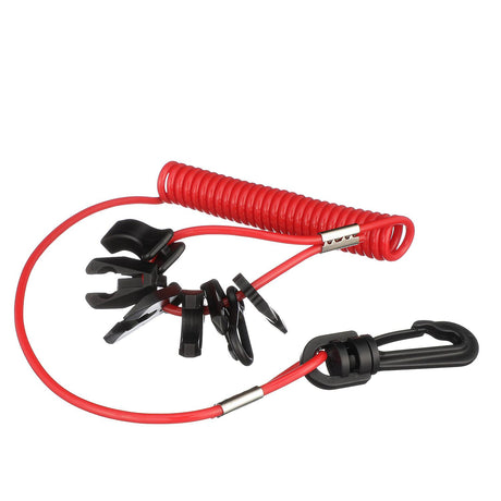 Seachoice Replacement Kill Switch, Red Lanyard w/ 7 Keys - 11671 - official Seachoice product image 5