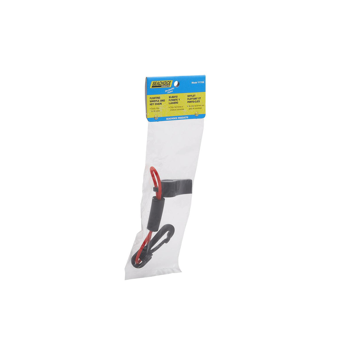 Seachoice Whistle w/ Lanyard, Red/Black - 11726 - official Seachoice product image 4