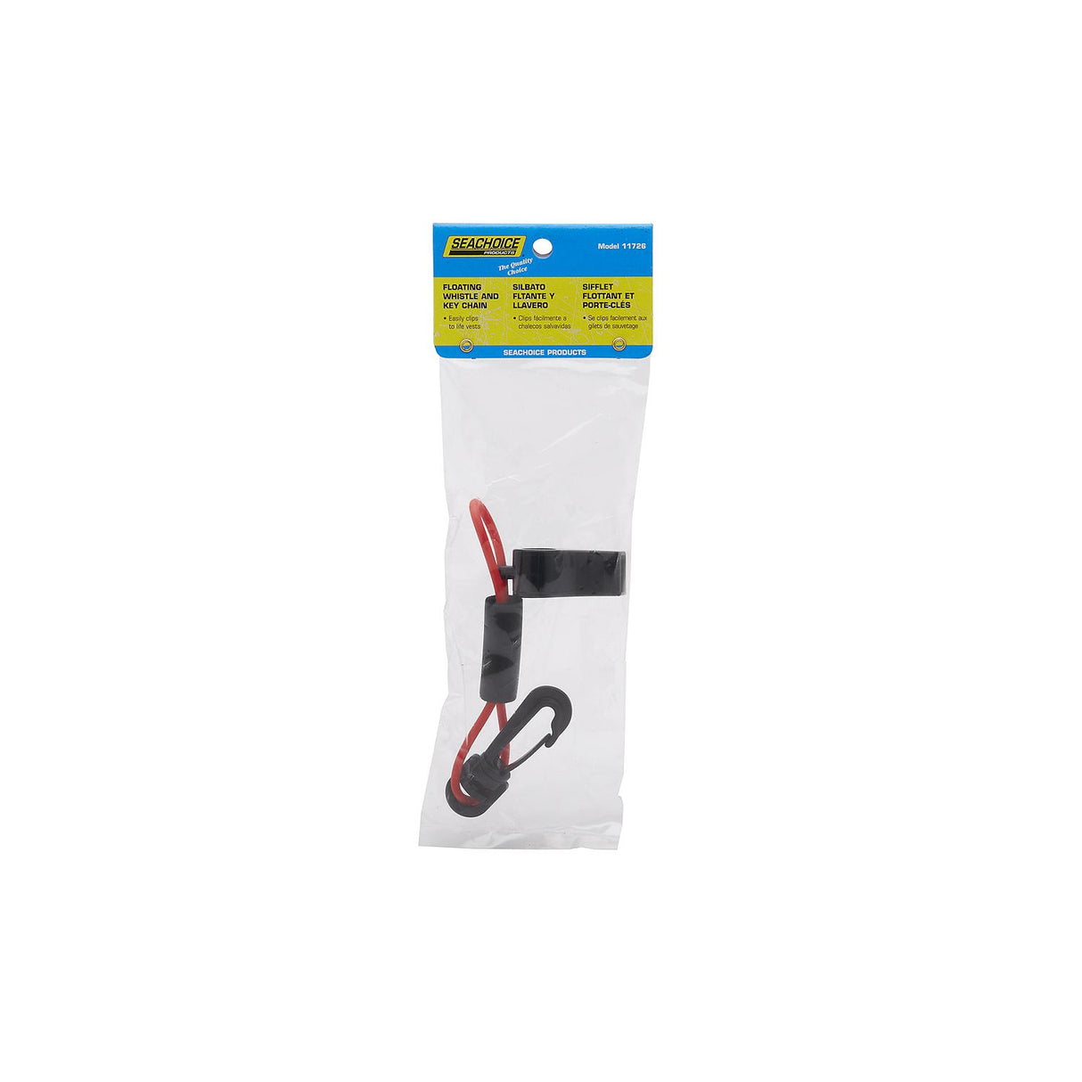 Seachoice Whistle w/ Lanyard, Red/Black - 11726 - official Seachoice product image 5