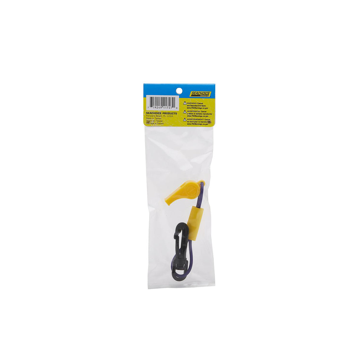 Seachoice Whistle w/ Lanyard, Purple/Yellow - 11727 - official Seachoice product image 4