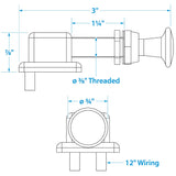 Seachoice Off/On Push-Pull Switch, 2 Position - 11841 - official Seachoice product image 8