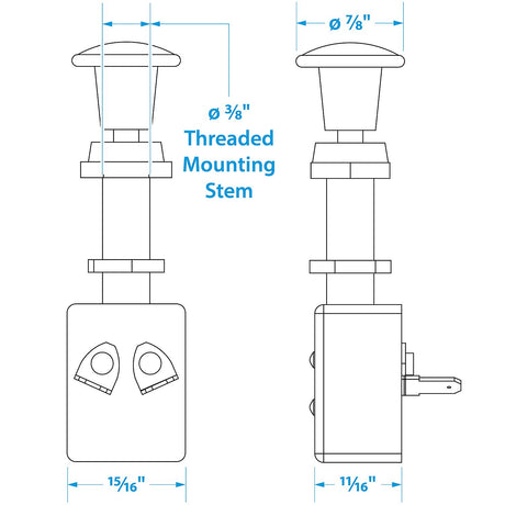 Seachoice 2-Position Push-Pull Switch, Off/On - 11931 - official Seachoice product image 7