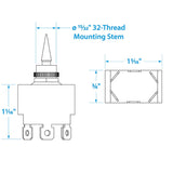 Seachoice 3-Position Toggle Switch, On/Off/On - 12021 - official Seachoice product image 5
