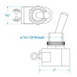 Seachoice 2-Position Heavy Duty Toggle Switch, On/Off, 2 Screw Type Terminals - 1206 - official Seachoice product image 7