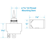 Seachoice 2-Position Illuminated Toggle Switch, On/Off - 12201 - official Seachoice product image 8