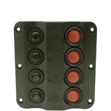 Seachoice 12321 LED 12V 4-Switch Distribution Panel, Pre-Wired, Boat Panel Mount - 12321 - official Seachoice product image 2