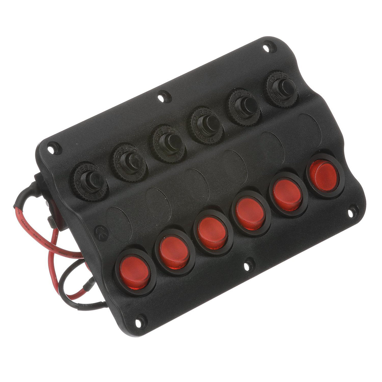 Seachoice 12331 LED 12V 6-Switch Distribution Panel, Pre-Wired, Boat Panel Mount - 12331 - official Seachoice product image 6