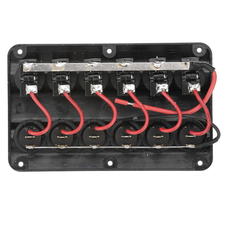 Seachoice 12331 LED 12V 6-Switch Distribution Panel, Pre-Wired, Boat Panel Mount - 12331 - official Seachoice product image 4