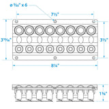 Seachoice 12341 LED 12V 8-Switch Distribution Panel, Pre-Wired, Boat Panel Mount - 12341 - official Seachoice product image 4