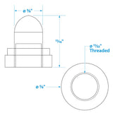 Seachoice Clear Protective Boot for Push to Reset Circuit Breakers, Pack of 2 - SC50-12371 - image 2